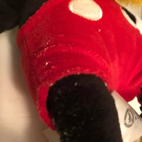 Mickey Mouse Plush w/ Yellow Bib. Genuine Disney Store - Preowned, 13.5" Doll - Picture 5 of 6